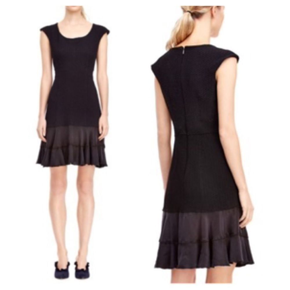 Rebecca Taylor Terri Sheath Dress Size 4 in Black